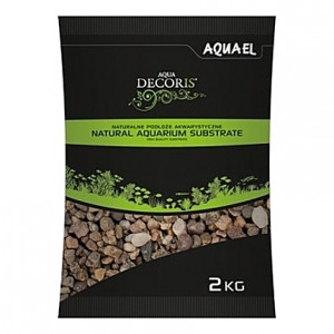 Gravier naturel multi-couleurs AQUAEL AQUA DECORIS - 5 à 10mm - 2Kg