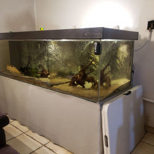 Soubassement aquarium effet 3D