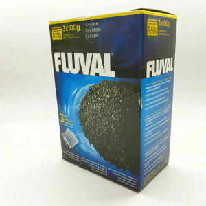 Lot de 3x100gr Filtre charbon Fluval 3 Paquets 100 gr Aquarium EAU Transparent