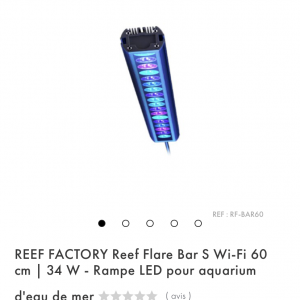 2 rampe led wifi reef factory flare bar taille s