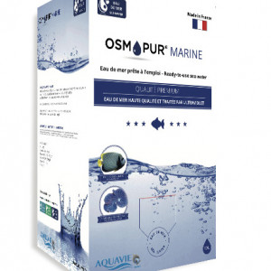 Eau de mer prête à l'emploi et eau osmosée