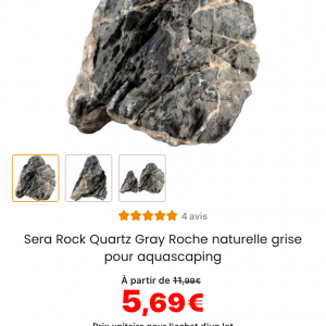Lot de 8 pierres naturelles schiste / quartz / roche de lave