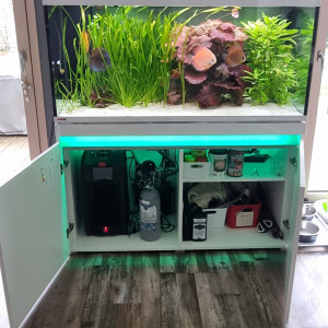 Aquarium marque Eheim Modèle Incpiria 430 alpin blanc