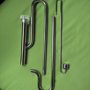 Set Skimmer Pipe inox 12/16mm + Aquaplante Diffuseur de CO2 en inox