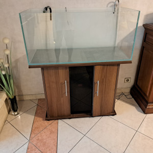 Aquarium  verre extra translucide 10 mm avec meuble