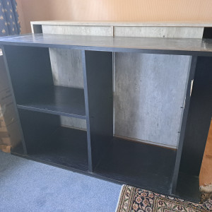 Meuble aquarium 1m20 noir