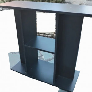 Meuble aquarium noir 1m