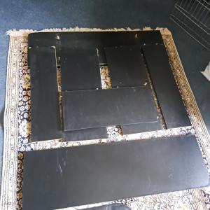 Meuble aquarium noir 1m