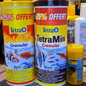 2 Boites neuves 500g Granules Tetra Goldfish et TetraMin
