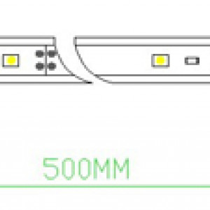 1 barre rampe LED 6000K 7.2W 12VCC blanc froid 50cm IP 65 lumière éclairage aquarium cuve crevettes poissons plantes