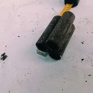 Trois tubes style industriel