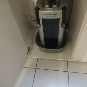 Aquarium 450 litre blanc avec meuble