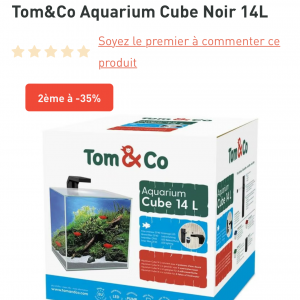 Aquarium 14 litres avec lampe