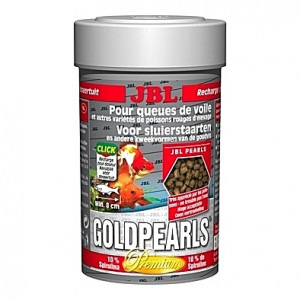 Perles alimentaires pour poissons rouges Premium GOLDPEARLS 100ml