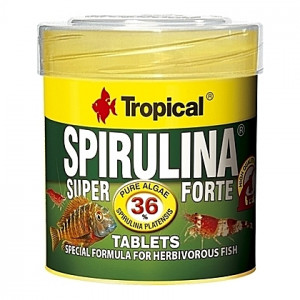 80 Comprimés d’algues (dont spiruline) pour herbivores SPIRULINA TABLETS 50ml