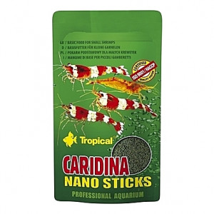Alimentation complète pour crevettes CARIDINA NANO Sticks 10g