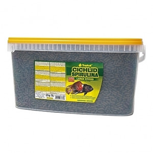 Bâtonnets flottants à base de végétaux CICHLID SPIRULINA Large Sticks 10L/3Kg