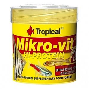 Aliments pour alevins et poissons de petites tailles MIKROVIT Hi-Protein 50ml