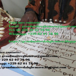 LES PRODUITS VAUDOU DU PUISSANT ET GRAND MAÎTRE MARABOUT GBEMAVO +229 62 01 78 96.