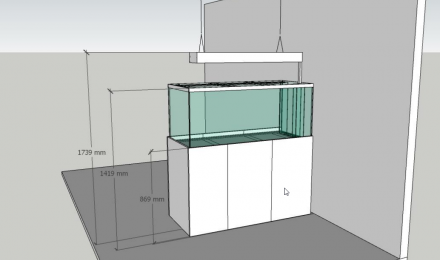 aquarium 500L en construction pour septembre 2020